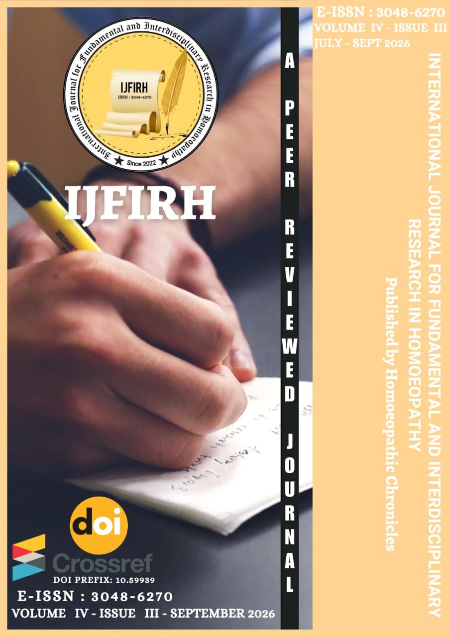 					View Vol. 4 No. 3 (2026): IJFIRH - 2026, Volume - IV, Issue - III [July to Sept 2026]
				